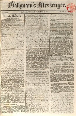 Galignani's messenger Samstag 2. Oktober 1824