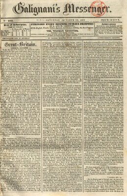 Galignani's messenger Samstag 23. Oktober 1824