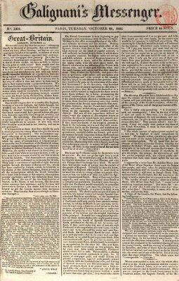 Galignani's messenger Dienstag 26. Oktober 1824