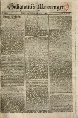 Galignani's messenger Samstag 13. August 1825