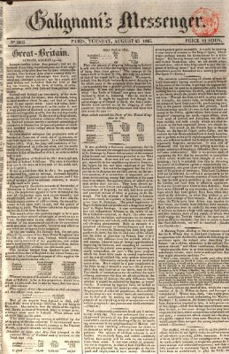 Galignani's messenger Dienstag 23. August 1825