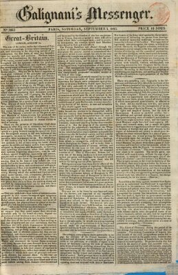 Galignani's messenger Samstag 3. September 1825