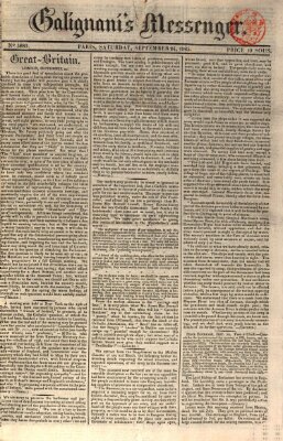 Galignani's messenger Samstag 24. September 1825