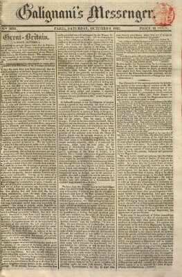 Galignani's messenger Samstag 8. Oktober 1825