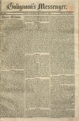 Galignani's messenger Dienstag 11. Oktober 1825