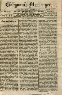 Galignani's messenger Donnerstag 10. November 1825