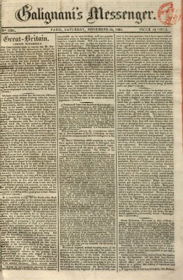 Galignani's messenger Samstag 12. November 1825