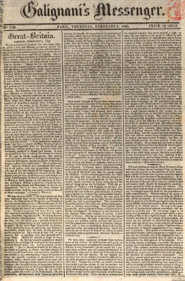 Galignani's messenger Donnerstag 9. Februar 1826