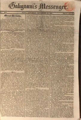 Galignani's messenger Samstag 18. November 1826