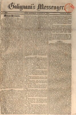 Galignani's messenger Samstag 25. August 1827