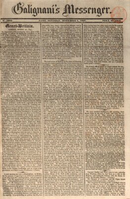 Galignani's messenger Samstag 1. September 1827