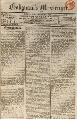 Galignani's messenger Samstag 20. Oktober 1827