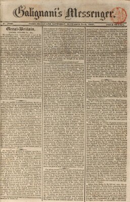 Galignani's messenger Samstag 3. November 1827