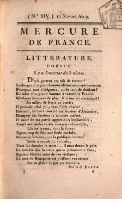 Mercure de France Dienstag 6. Januar 1801