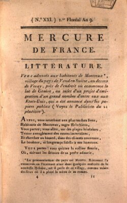 Mercure de France Dienstag 21. April 1801