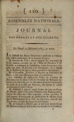 Journal des débats et des décrets Dienstag 15. Dezember 1789