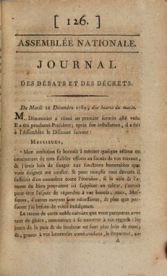 Journal des débats et des décrets Dienstag 22. Dezember 1789