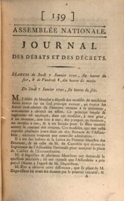 Journal des débats et des décrets Freitag 8. Januar 1790