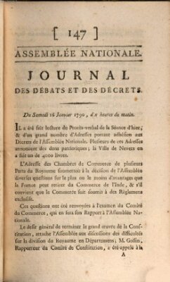 Journal des débats et des décrets Samstag 16. Januar 1790