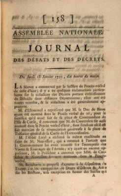 Journal des débats et des décrets Donnerstag 28. Januar 1790