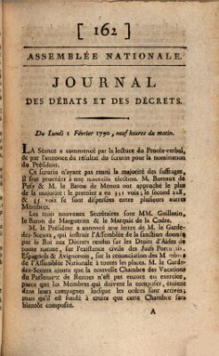 Journal des débats et des décrets Montag 1. Februar 1790