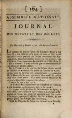 Journal des débats et des décrets Mittwoch 3. Februar 1790