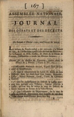 Journal des débats et des décrets Samstag 6. Februar 1790