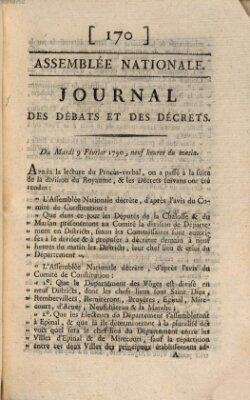 Journal des débats et des décrets Dienstag 9. Februar 1790
