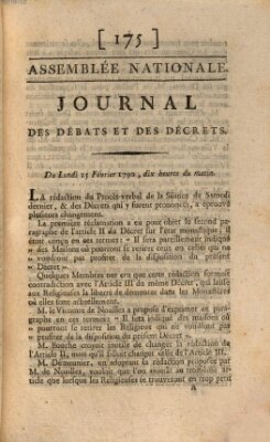 Journal des débats et des décrets Montag 15. Februar 1790