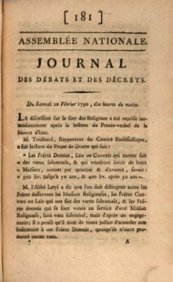 Journal des débats et des décrets Samstag 20. Februar 1790