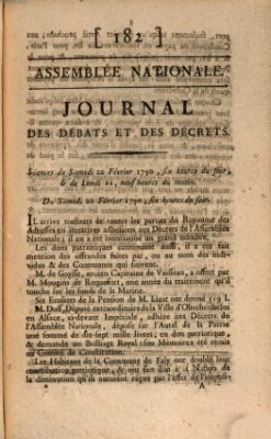 Journal des débats et des décrets Samstag 20. Februar 1790