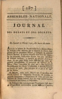 Journal des débats et des décrets Samstag 27. Februar 1790