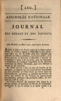 Journal des débats et des décrets Mittwoch 24. März 1790