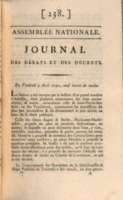 Journal des débats et des décrets Freitag 9. April 1790