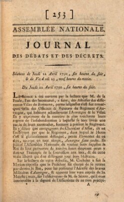 Journal des débats et des décrets Donnerstag 22. April 1790