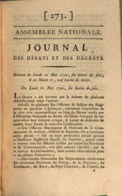 Journal des débats et des décrets Dienstag 11. Mai 1790