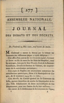 Journal des débats et des décrets Freitag 14. Mai 1790