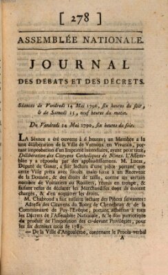 Journal des débats et des décrets Freitag 14. Mai 1790