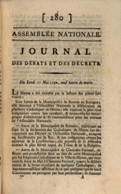 Journal des débats et des décrets Montag 17. Mai 1790