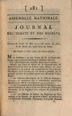 Journal des débats et des décrets Dienstag 18. Mai 1790