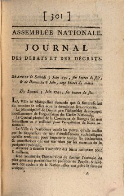 Journal des débats et des décrets Samstag 5. Juni 1790