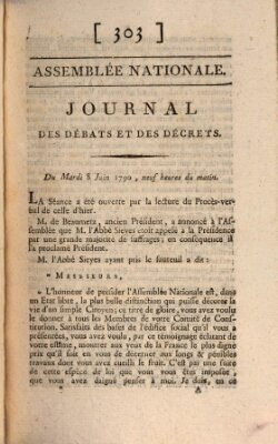 Journal des débats et des décrets Dienstag 8. Juni 1790