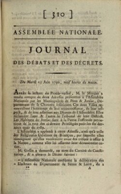 Journal des débats et des décrets Dienstag 15. Juni 1790