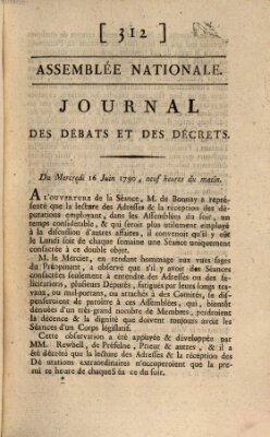 Journal des débats et des décrets Mittwoch 16. Juni 1790