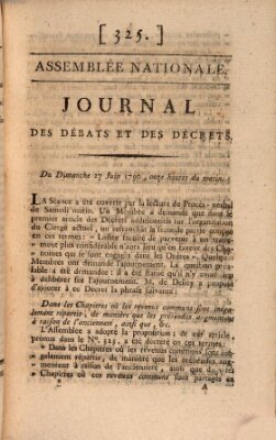 Journal des débats et des décrets Sonntag 27. Juni 1790