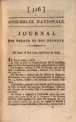 Journal des débats et des décrets Montag 28. Juni 1790