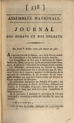 Journal des débats et des décrets Donnerstag 8. Juli 1790