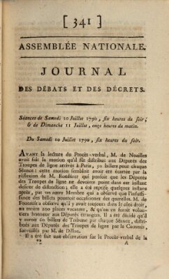 Journal des débats et des décrets Sonntag 11. Juli 1790