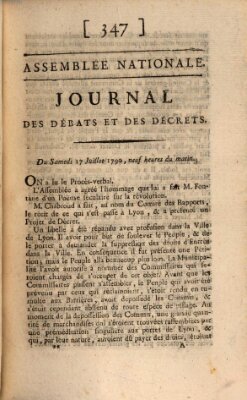 Journal des débats et des décrets Samstag 17. Juli 1790