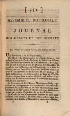 Journal des débats et des décrets Dienstag 20. Juli 1790